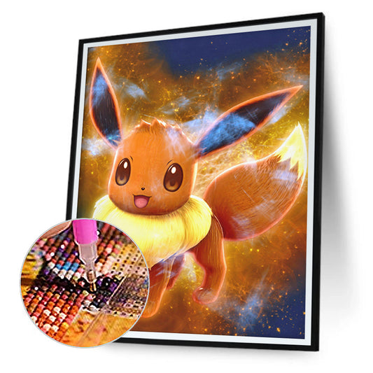 Pokemon Eevee - Full Round Drill Diamond Painting 30*40CM