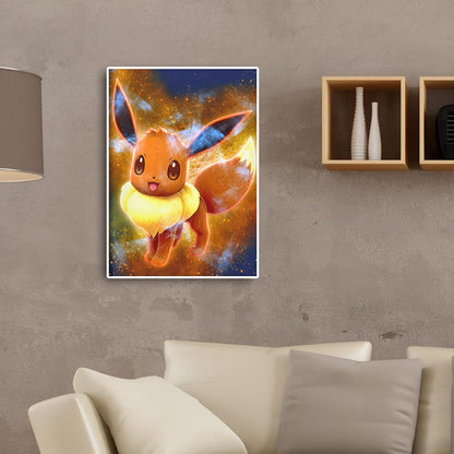 Pokemon Eevee - Full Round Drill Diamond Painting 30*40CM