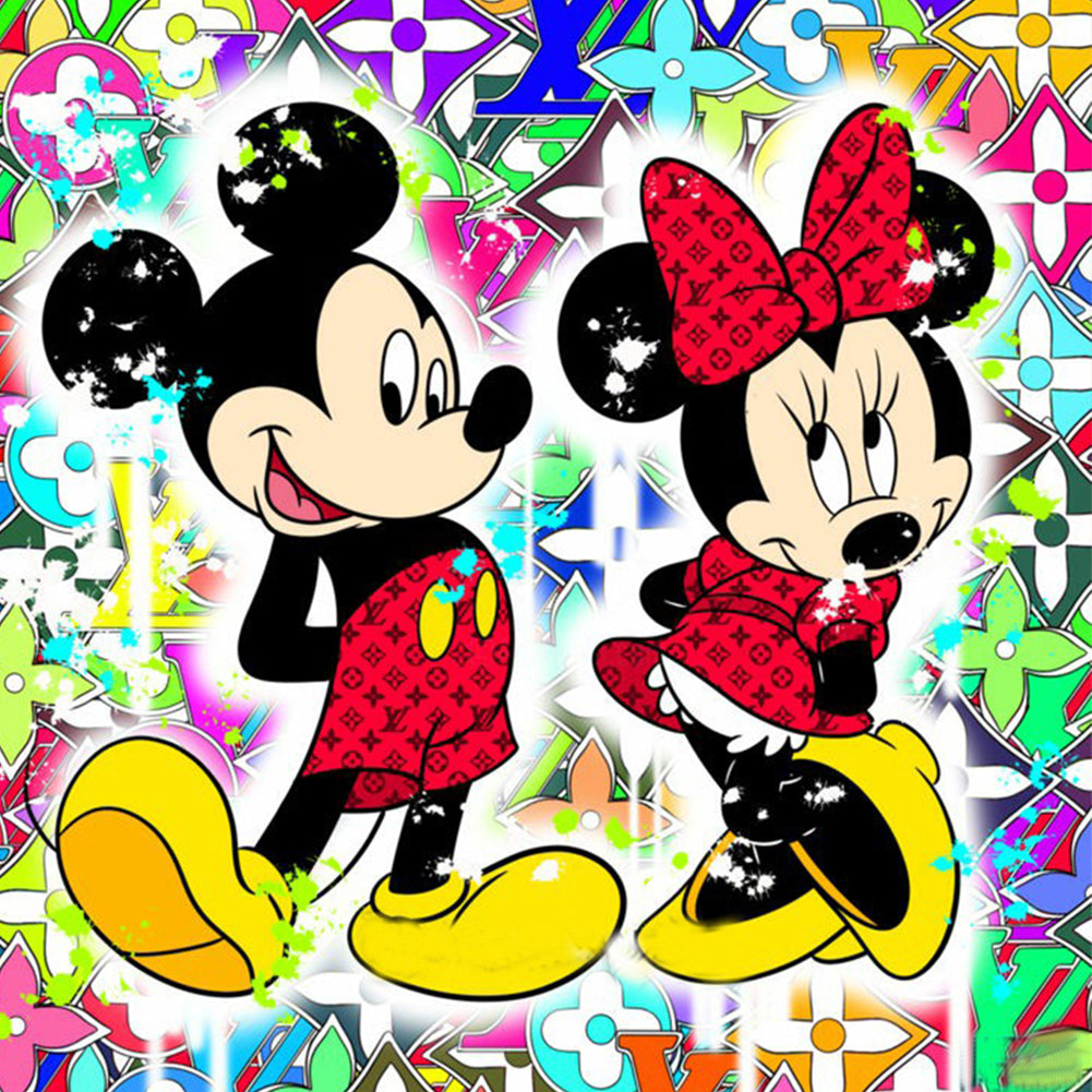 Mickey Minnie - Full Round Drill Diamond Painting 40*40CM