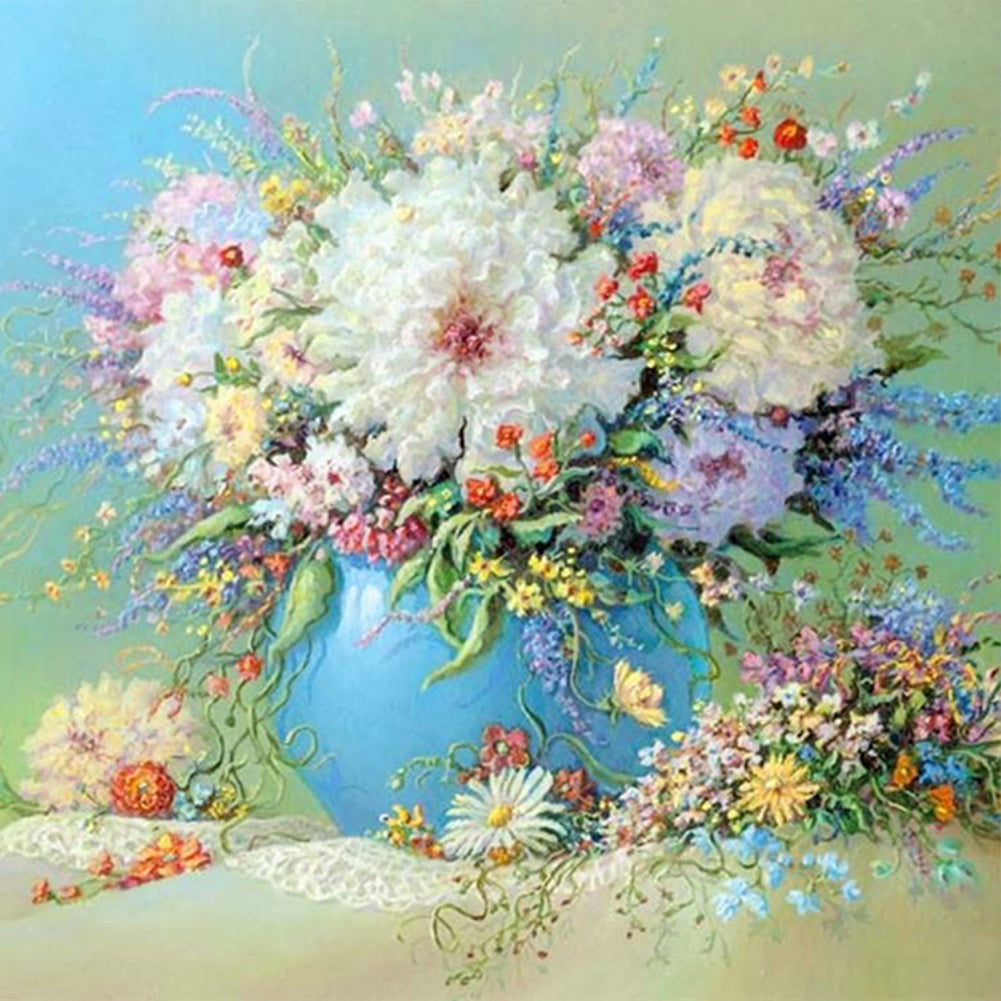 Bouquet - Full Round Drill Diamond Painting 50*50CM