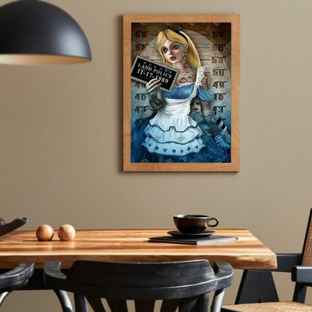 Alice File - Full Round Drill Diamond Painting 40*50CM