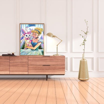 Pok¨¦mon And The Princess - Full Round Drill Diamond Painting 30*40CM