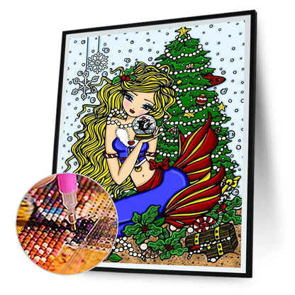 Christmas - Full Round Drill Diamond Painting 30*40CM