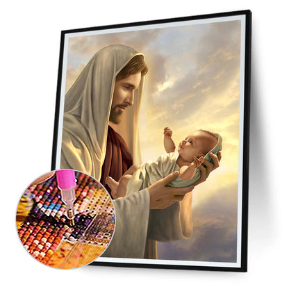 Religion Jesus - Crystal Drill Diamond painting 30*40CM