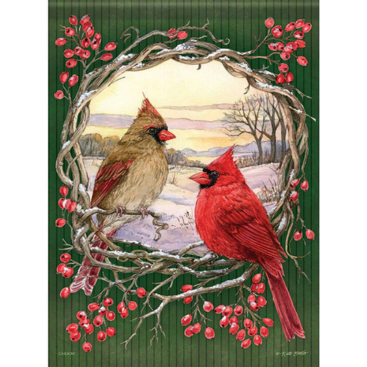 Garden Bird - Full Round Drill Diamond Painting 30*40CM