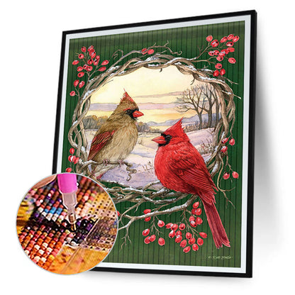 Garden Bird - Full Round Drill Diamond Painting 30*40CM