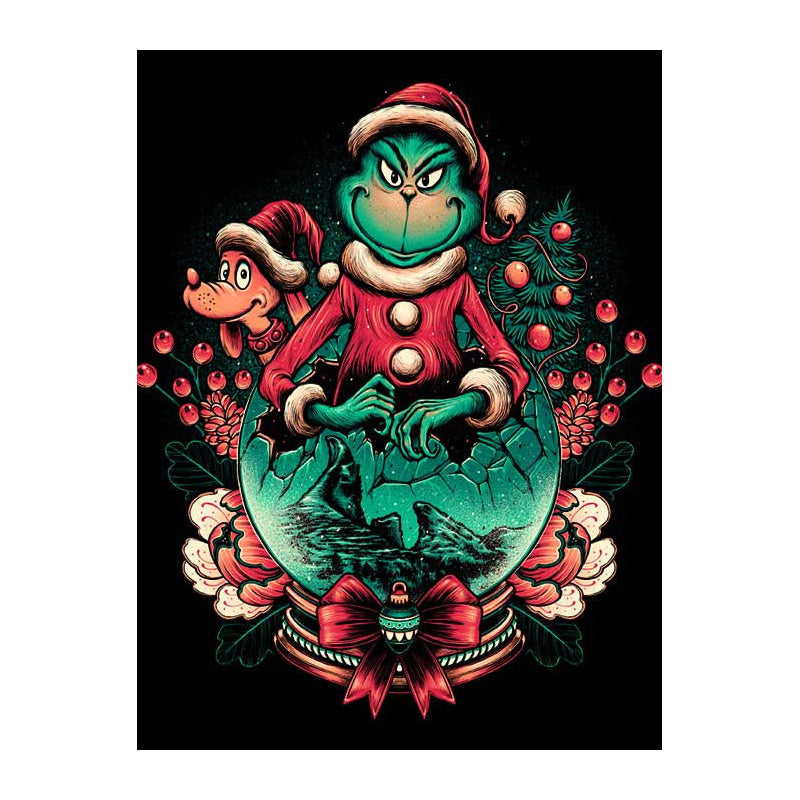 Green Hairy Monster - Full Square Drill Diamond Painting 30*40CM