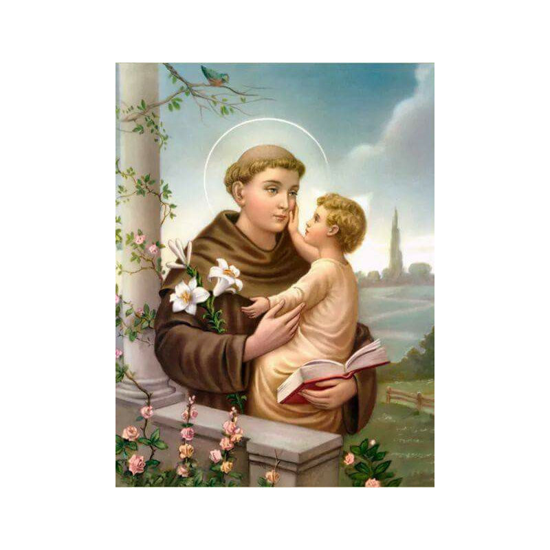 Catholic Saints - Saint Anthony Of Lisbon - Full Square Drill Diamond Painting 30*40CM