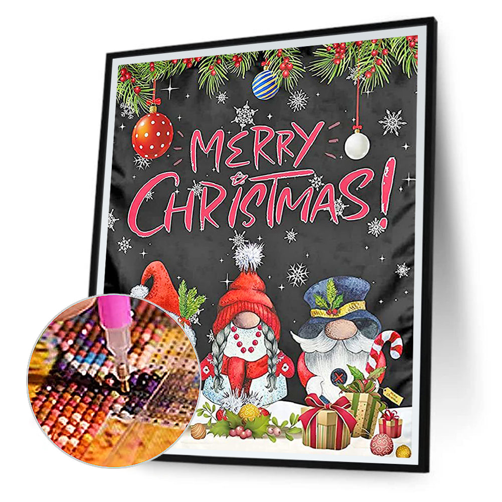 Christmas Gnome - Full Round Drill Diamond Painting 30*40CM