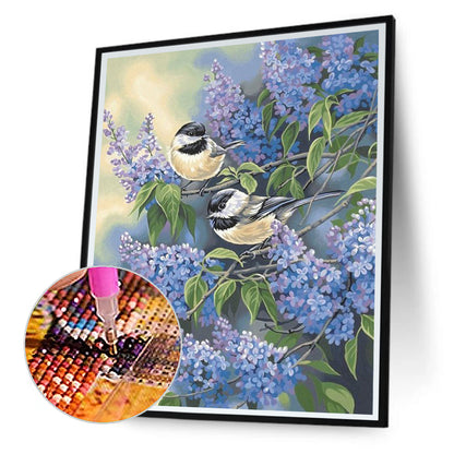 Bird On Treetop - Full Round Drill Diamond Painting 30*40CM