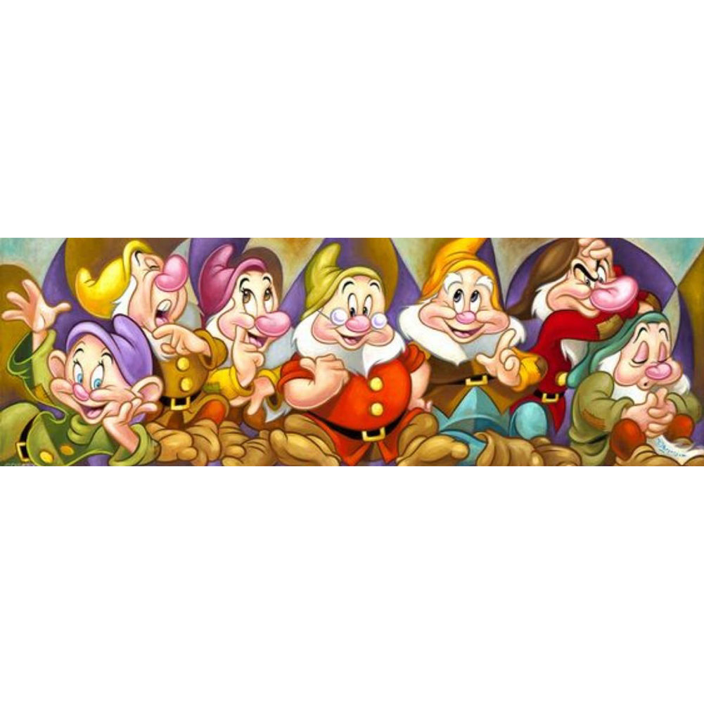 Seven Dwarfs - Full Round Drill Diamond Painting 90*30CM