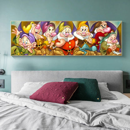 Seven Dwarfs - Full Round Drill Diamond Painting 90*30CM