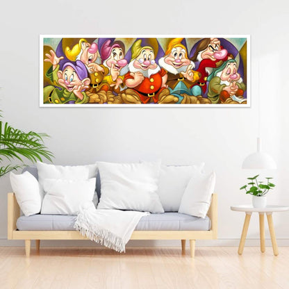 Seven Dwarfs - Full Round Drill Diamond Painting 90*30CM