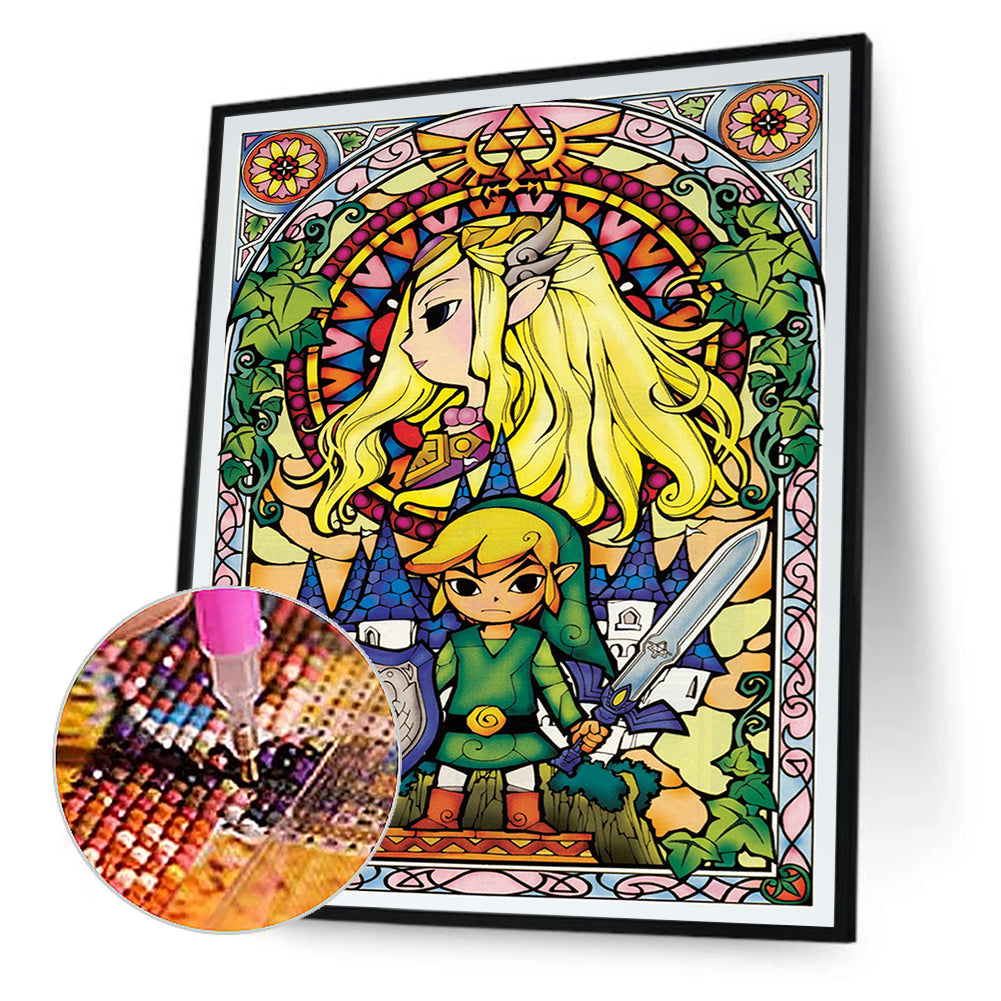The Legend Of Zelda The Wind Waker - Full Round Drill Diamond Painting 40*50CM