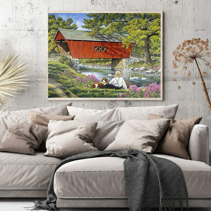 Village House - Full Square Drill Diamond Painting 40*30CM