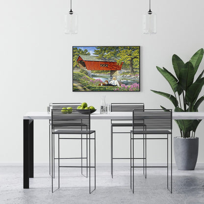 Village House - Full Square Drill Diamond Painting 40*30CM