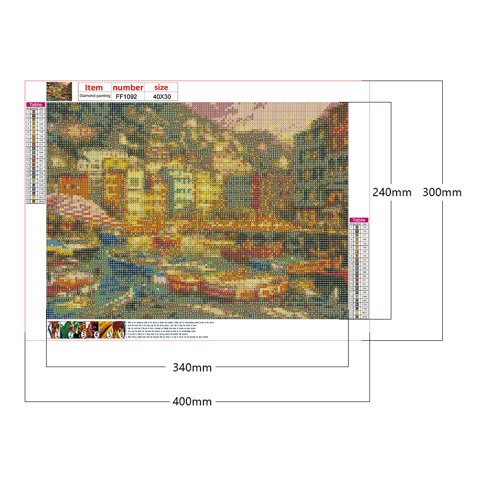 Village House - Full Square Drill Diamond Painting 40*30CM