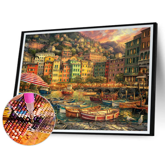 Village House - Full Square Drill Diamond Painting 40*30CM