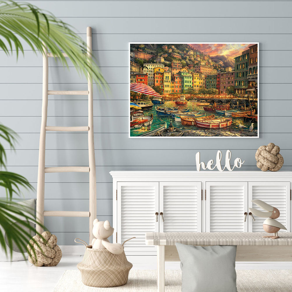 Village House - Full Square Drill Diamond Painting 40*30CM