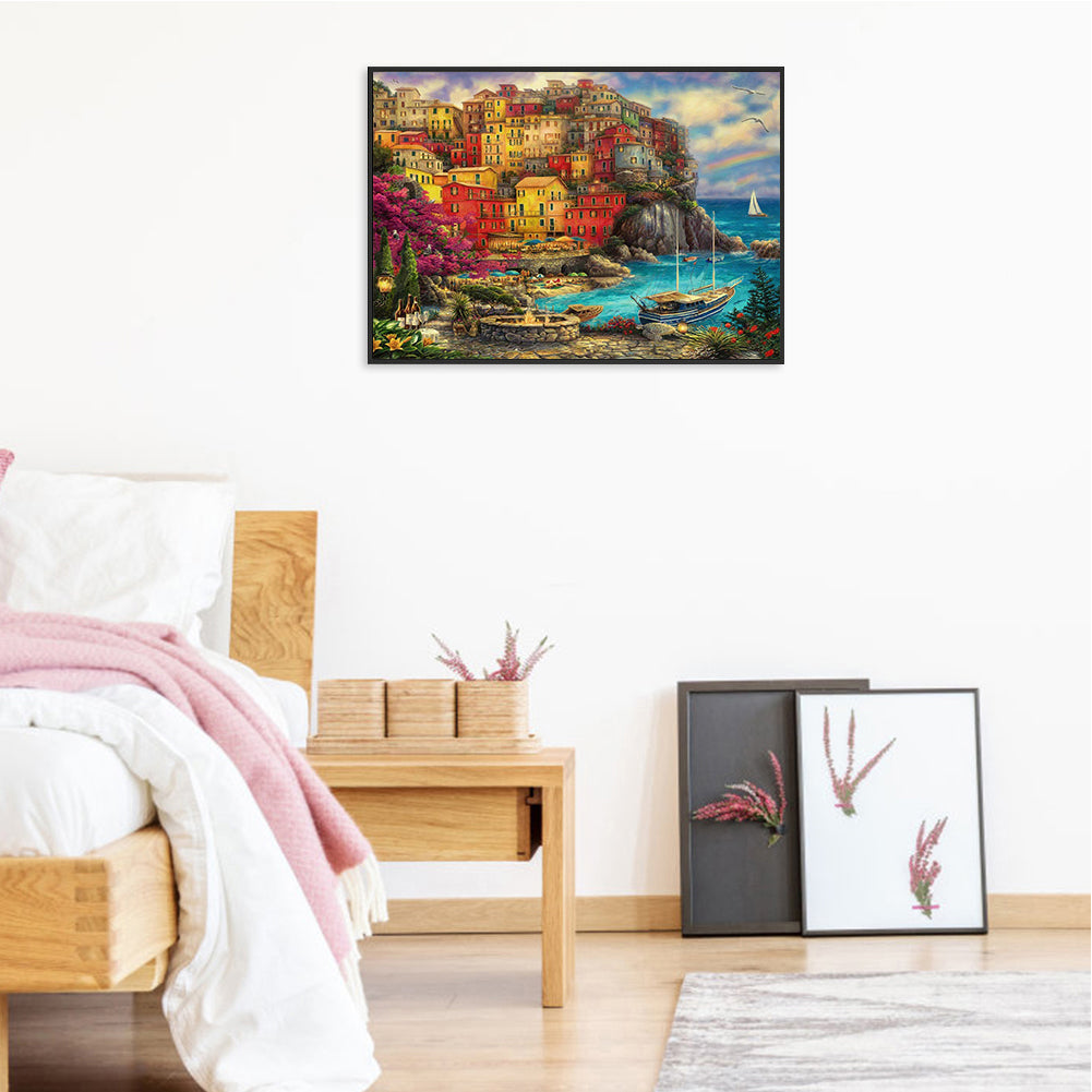 Village House - Full Square Drill Diamond Painting 40*30CM