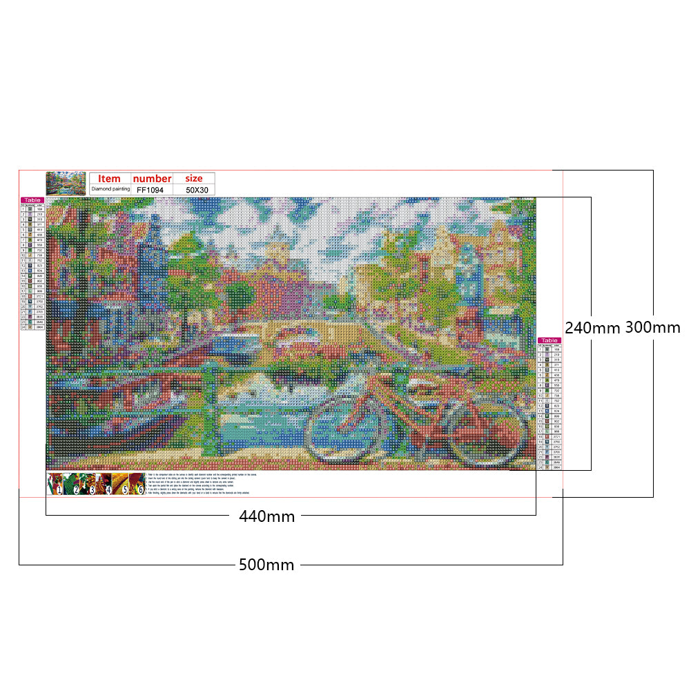 Village House - Full Square Drill Diamond Painting 50*30CM
