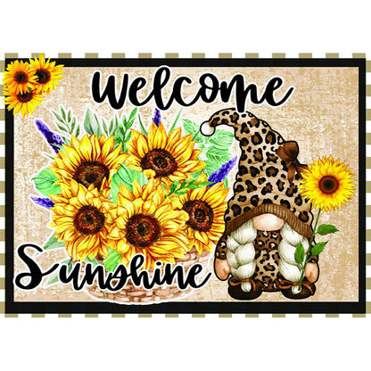 Sunflower Gnome - Full Square Drill Diamond Painting 40*30CM