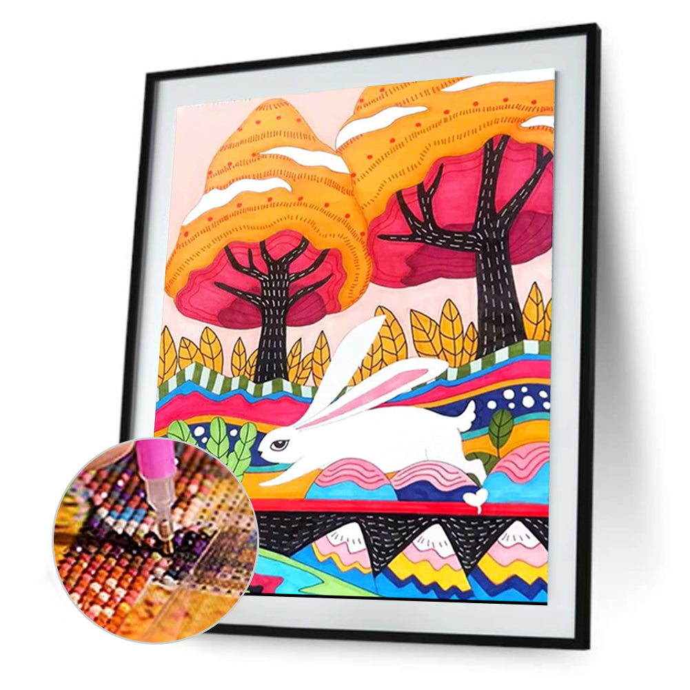 Painted Landscape - Full Round Drill Diamond Painting 30*40CM