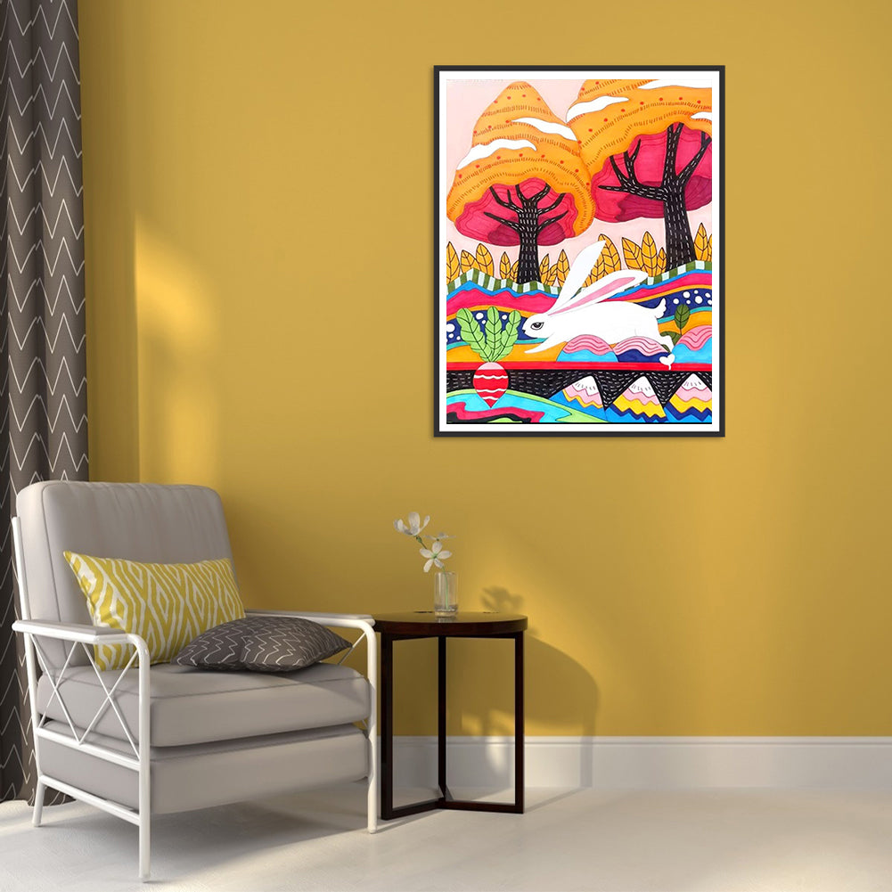 Painted Landscape - Full Round Drill Diamond Painting 30*40CM