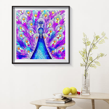 Graceful Peacock - Full Round Drill Diamond Painting 30*30CM