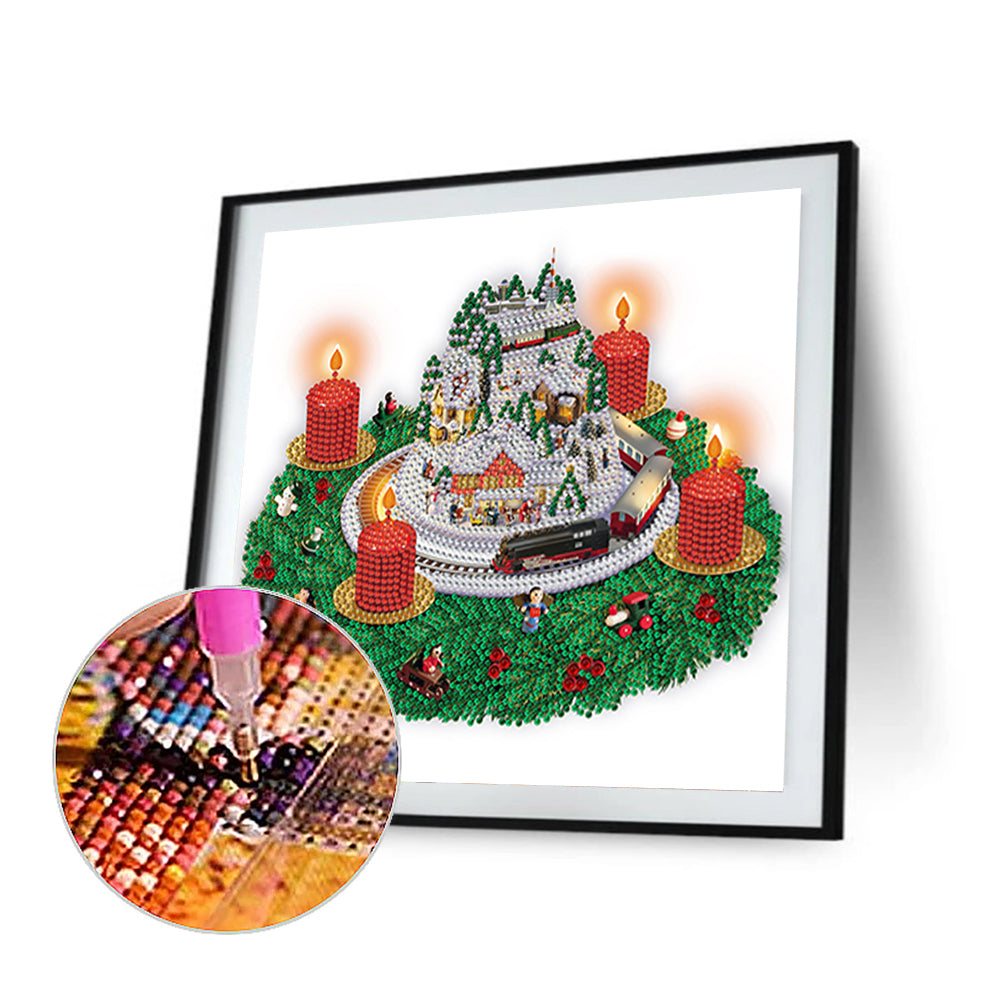 Christmas Ornaments - Special Shaped Drill Diamond Painting 30*30CM