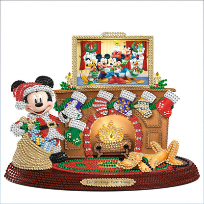 Christmas Mickey Mouse Ornament - Special Shaped Drill Diamond Painting 30*30CM