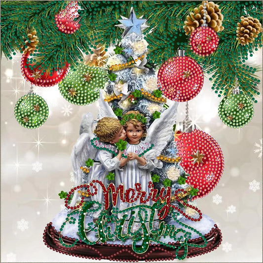 Christmas Angel Ornament - Special Shaped Drill Diamond Painting 30*30CM