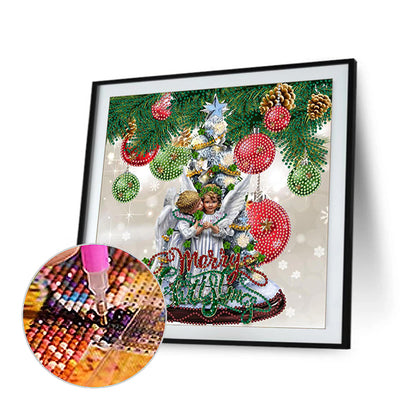 Christmas Angel Ornament - Special Shaped Drill Diamond Painting 30*30CM