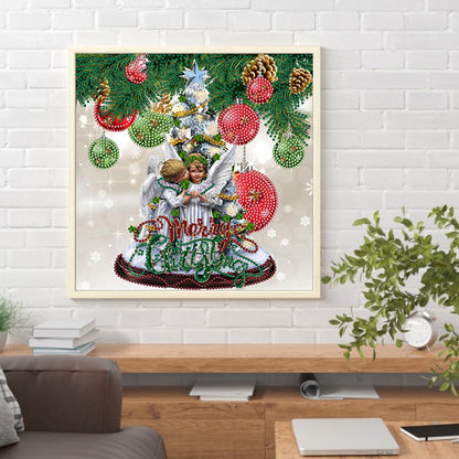 Christmas Angel Ornament - Special Shaped Drill Diamond Painting 30*30CM