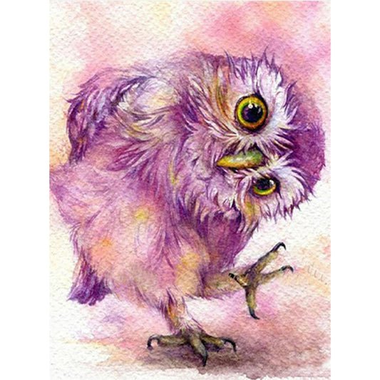 Little Owl - Full Round Drill Diamond Painting 30*40CM