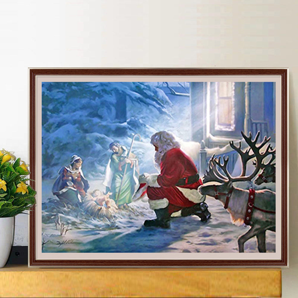 Santa Claus - Full Round Drill Diamond Painting 50*40CM