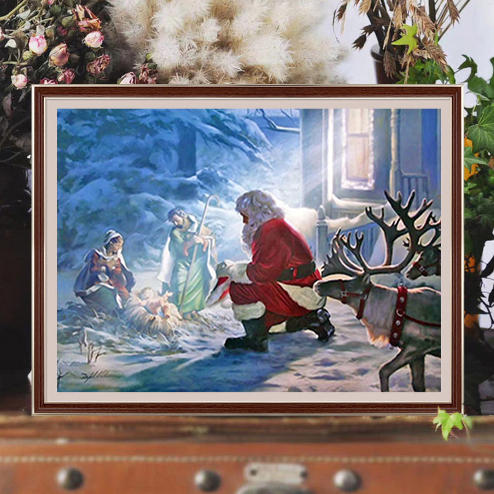 Santa Claus - Full Round Drill Diamond Painting 50*40CM