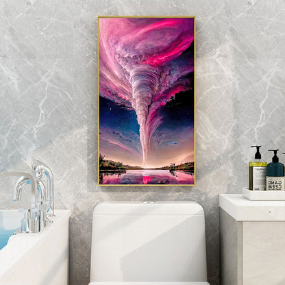Pink Cloud Tornado - Full Round Drill Diamond Painting 40*70CM
