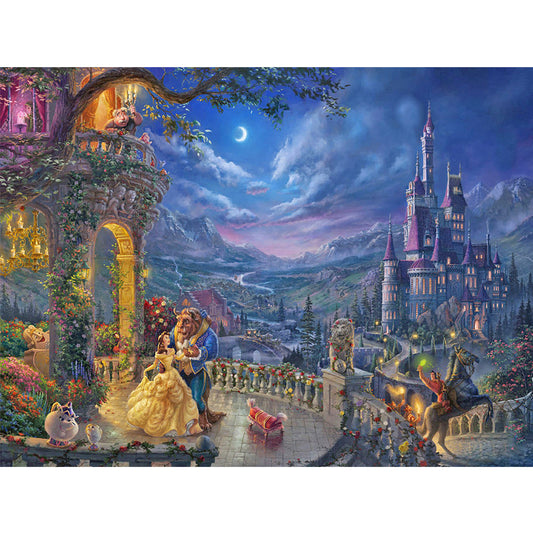 Beauty And The Beast - Full Round Drill Diamond Painting 50*40CM