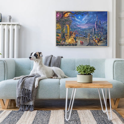 Beauty And The Beast - Full Round Drill Diamond Painting 50*40CM