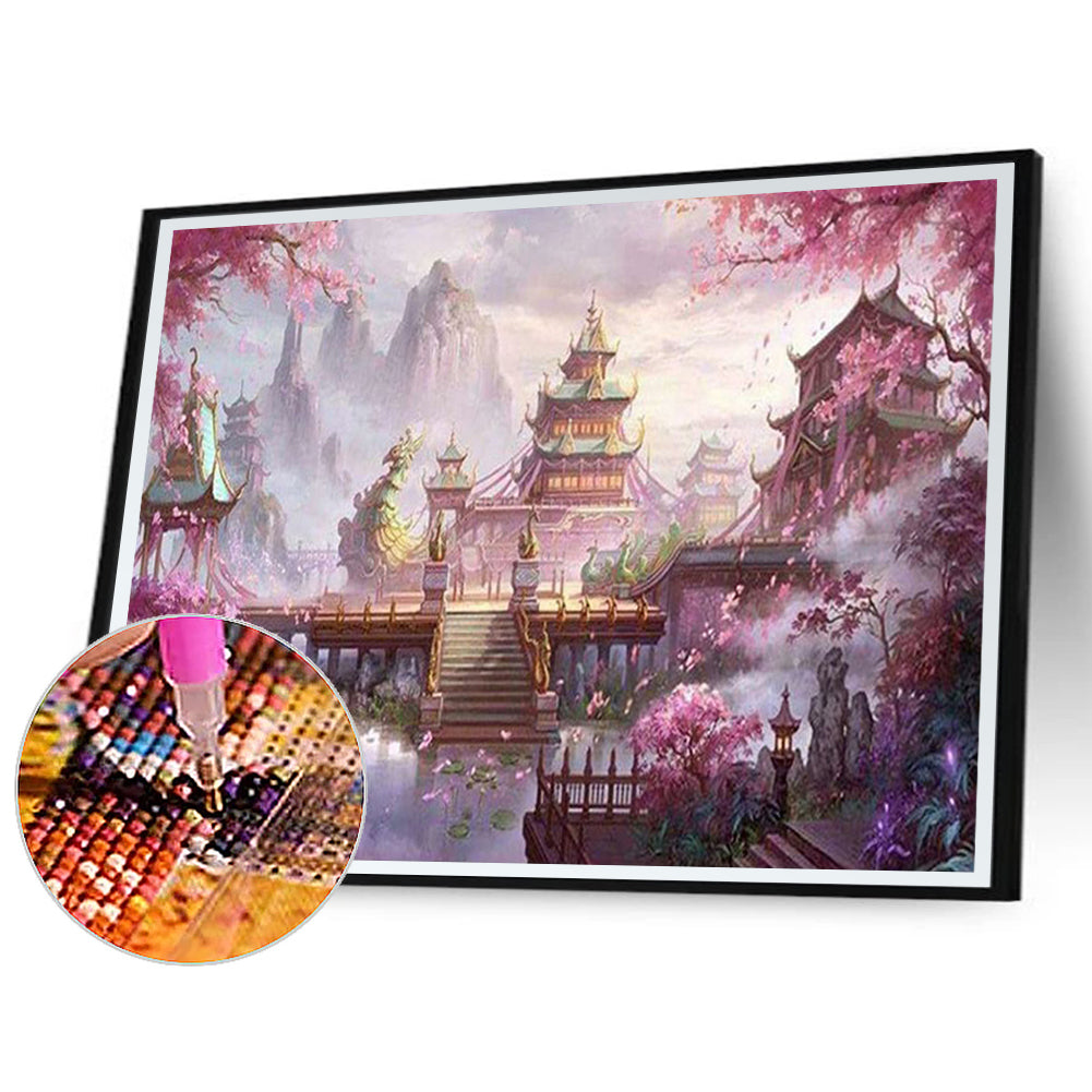 Heavenly Palace - Full Round Drill Diamond Painting 50*40CM