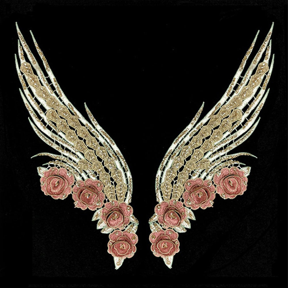 Rose Angel Wings - Full Square Drill Diamond Painting 30*30CM