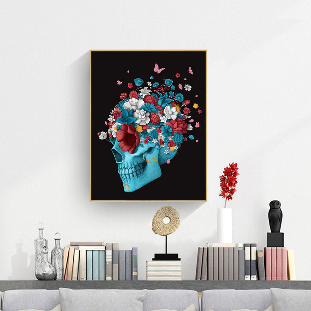 Butterfly Skull - Full Square Drill Diamond Painting 40*50CM