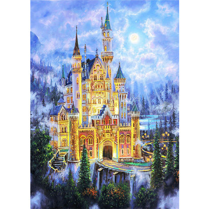 Castle - Full Round Drill Diamond Painting 30*40CM