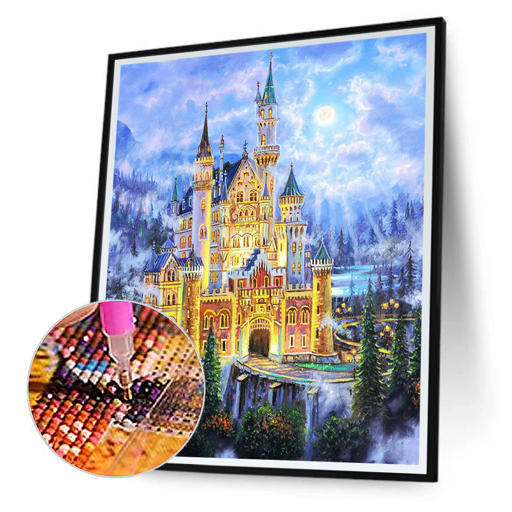 Castle - Full Round Drill Diamond Painting 30*40CM