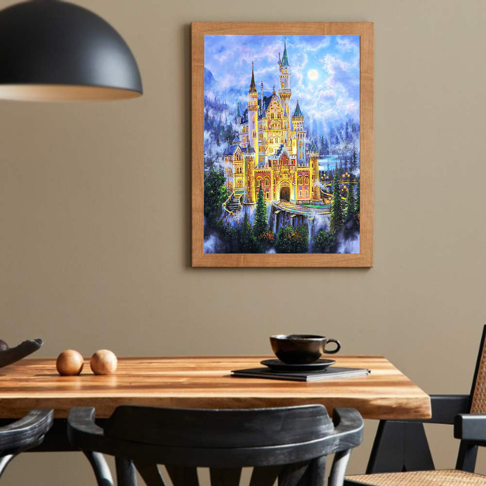 Castle - Full Round Drill Diamond Painting 30*40CM