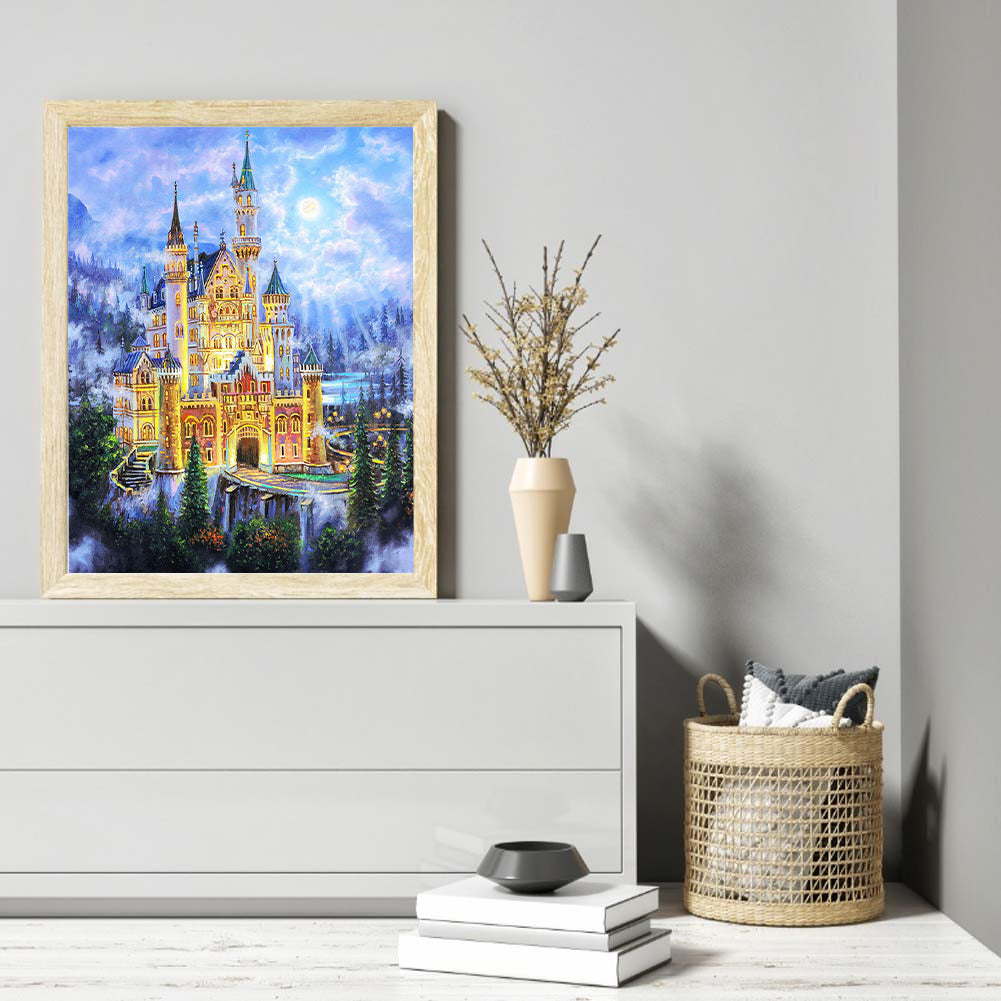 Castle - Full Round Drill Diamond Painting 30*40CM