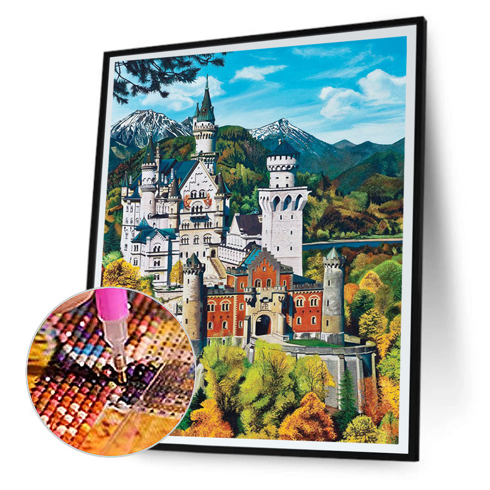 Castle - Full Round Drill Diamond Painting 30*40CM