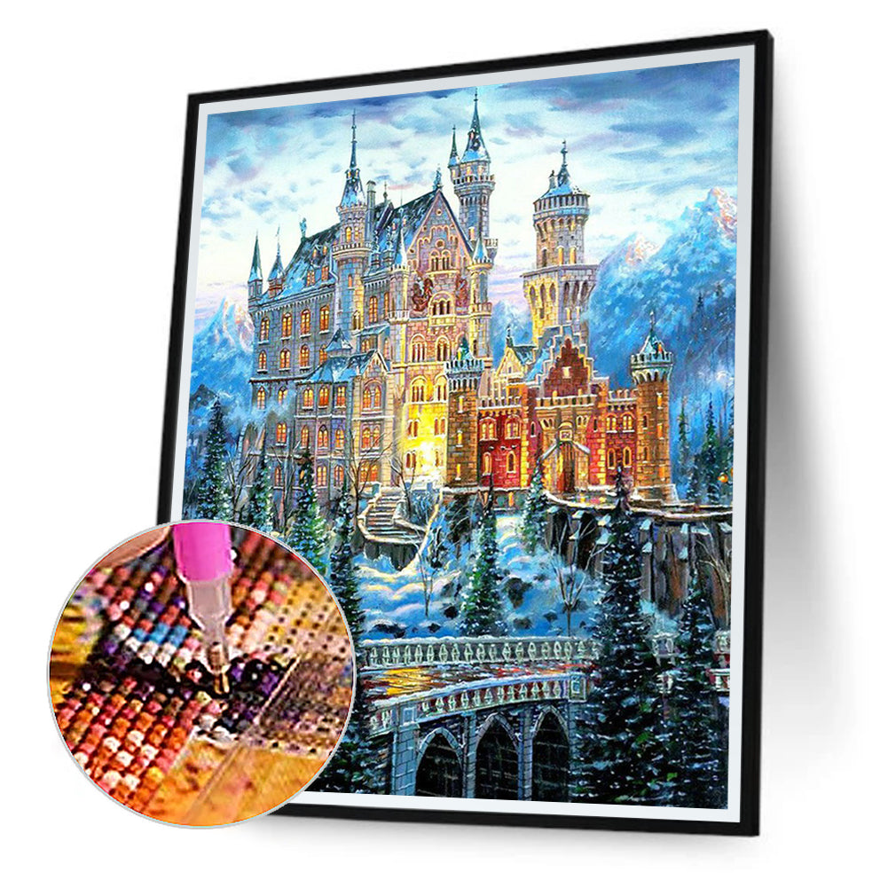 Castle - Full Round Drill Diamond Painting 30*40CM