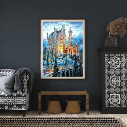 Castle - Full Round Drill Diamond Painting 30*40CM